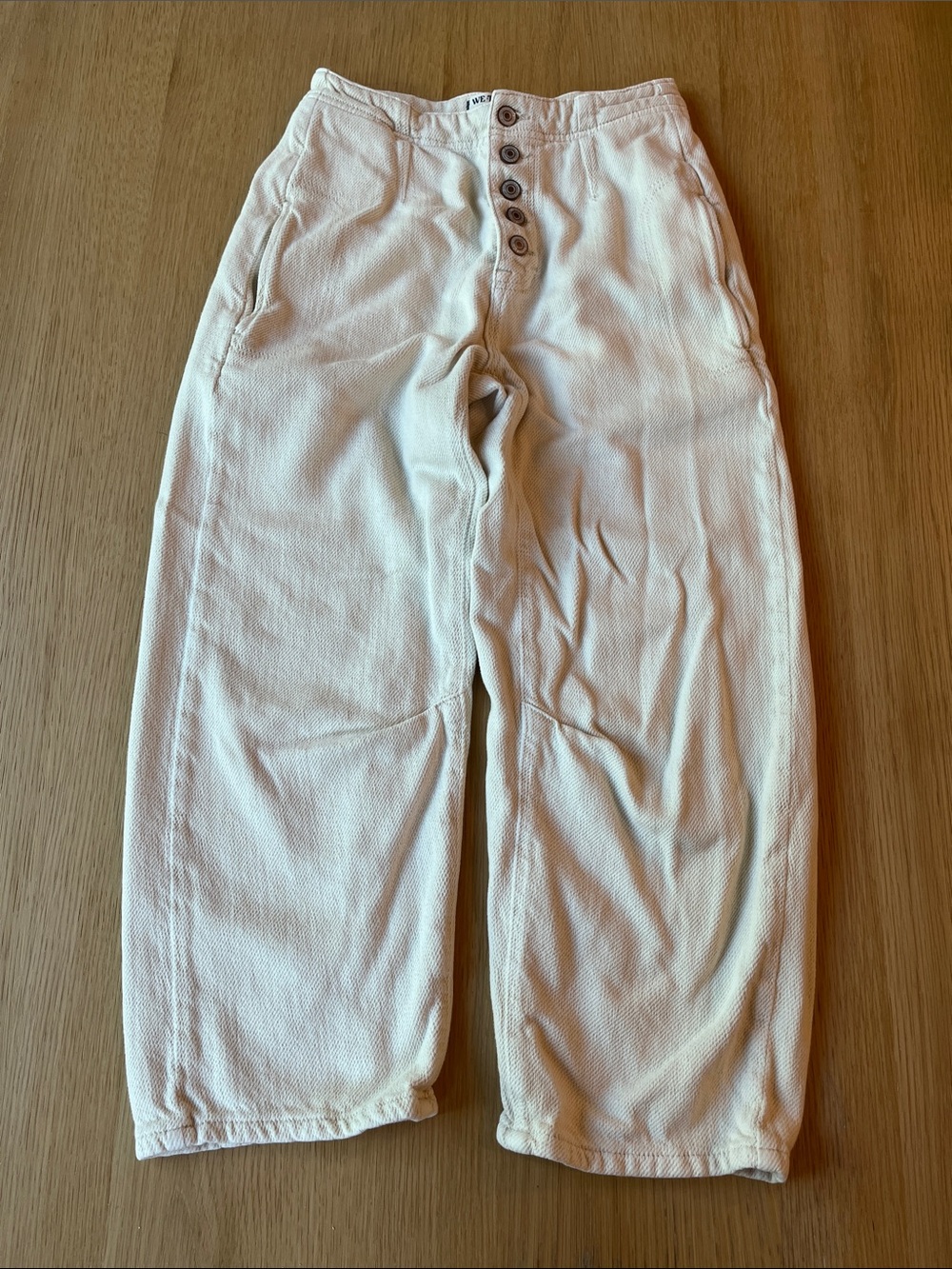 Free People We The Free Cream Button-Front Women’s Pants